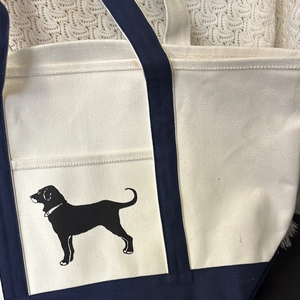 The Black Dog White and Blue Travel Carrier